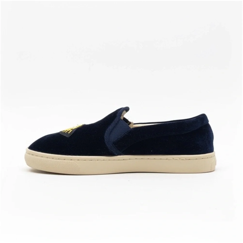 Soludos Blue Velvet Boat Sneakers — Women’s US 7.5 - Picture 2 of 10